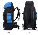 90L Large Capacity Hiking Backpack – Waterproof Travel, Camping & Mountaineering Rucksack (Black, Orange, Red, Blue, Dark Blue)