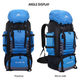 90L Large Capacity Hiking Backpack – Waterproof Travel, Camping & Mountaineering Rucksack (Black, Orange, Red, Blue, Dark Blue)