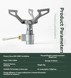 BRS-3000T Ultralight Titanium Backpacking Stove – 25g Mini Pocket Burner, Folding Camping & Hiking Cooking Furnace