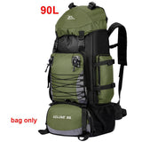 90L Large Capacity Hiking Backpack – Waterproof Travel, Camping & Mountaineering Rucksack (Black, Orange, Red, Blue, Dark Blue)