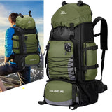 90L Large Capacity Hiking Backpack – Waterproof Travel, Camping & Mountaineering Rucksack (Black, Orange, Red, Blue, Dark Blue)