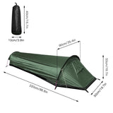 Ultralight 1-Person Backpacking  Bivy Tent – 2 lbs, Compact & Weatherproof, Reflective Mylar, Solo Camping & Hiking Shelter