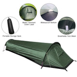 Ultralight 1-Person Backpacking  Bivy Tent – 2 lbs, Compact & Weatherproof, Reflective Mylar, Solo Camping & Hiking Shelter
