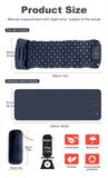 Ultralight Camping Air Mattress with Built-in Pump & Pillow – Inflatable Sleeping Pad for Backpacking, Hiking & Travel