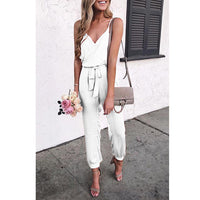 Women's Denim Jumpsuit With Suspender Belt