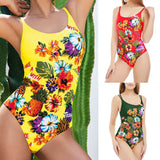 One-piece printed one-piece swimsuit