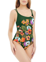 One-piece printed one-piece swimsuit