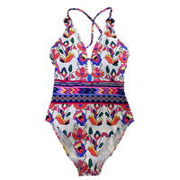 Back triangle one-piece swimsuit