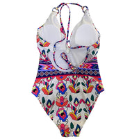Back triangle one-piece swimsuit