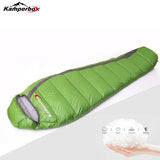 Kamperbox Ultralight Duck Down Winter Sleeping Bag | Cold Weather Mummy Bag for Camping