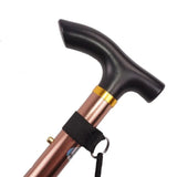 Clyine Telescopic Folding Walking Cane & Trekking Pole | Aluminum Alloy, T-Handle, Multifunction Hiking Stick