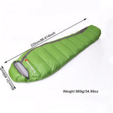 Kamperbox Ultralight Duck Down Winter Sleeping Bag | Cold Weather Mummy Bag for Camping
