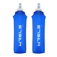 WRELS Collapsible Soft Water Bottle – BPA-Free TPU, Portable Folding Flask for Hiking, Camping, Running & Outdoor Adventure (500ml)
