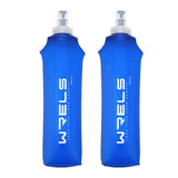 WRELS Collapsible Soft Water Bottle – BPA-Free TPU, Portable Folding Flask for Hiking, Camping, Running & Outdoor Adventure (500ml)
