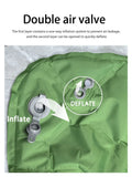 Double Inflatable Sleeping Pad with Built-in Pump | Extra Wide Camping Mattress for Two