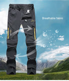 Men's Convertible Hiking Pants | Zip-Off, Quick-Dry, UPF 50, High Stretch – Sizes L to 6XL (AD083)