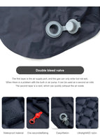 Ultralight Camping Air Mattress with Built-in Pump & Pillow – Inflatable Sleeping Pad for Backpacking, Hiking & Travel
