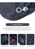 Ultralight Camping Air Mattress with Built-in Pump & Pillow – Inflatable Sleeping Pad for Backpacking, Hiking & Travel