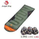 MOUNTAINHIKER Waterproof Envelope Sleeping Bag | 4-Season Hollow Cotton Camping & Hiking