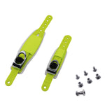 Snowboard Binding Toe Ratchet Strap | Fiberglass Ladder Tongue Buckle | Black & Cyan | S, L, 1 or 2 Sets