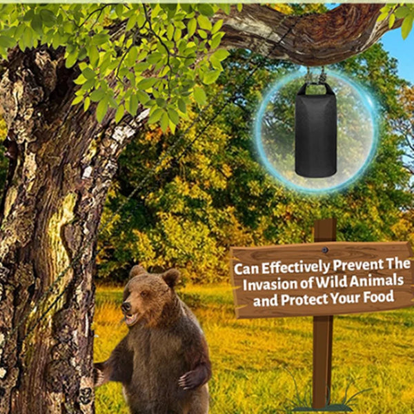 Lightweight Bear Bag Hanging Kit (3L–30L) – Waterproof Food Storage for Backpacking, Camping & Survival with Bonus Phone Pouch
