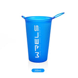 WRELS Collapsible Soft Water Bottle – BPA-Free TPU, Portable Folding Flask for Hiking, Camping, Running & Outdoor Adventure (500ml)