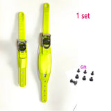 Snowboard Binding Toe Ratchet Strap | Fiberglass Ladder Tongue Buckle | Black & Cyan | S, L, 1 or 2 Sets
