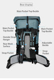 40L Hiking & Camping Backpack | Waterproof, Internal Frame, Unisex (Model 1316)
