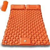 Double Inflatable Sleeping Pad with Built-in Pump | Extra Wide Camping Mattress for Two