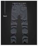 Men's Convertible Hiking Pants | Zip-Off, Quick-Dry, UPF 50, High Stretch – Sizes L to 6XL (AD083)