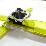 Snowboard Binding Toe Ratchet Strap | Fiberglass Ladder Tongue Buckle | Black & Cyan | S, L, 1 or 2 Sets
