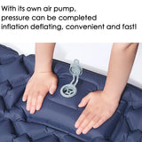 Double Inflatable Sleeping Pad with Built-in Pump | Extra Wide Camping Mattress for Two
