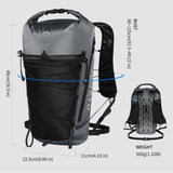 OUTDOOR INOXTO Lightweight Hiking Daypack | Waterproof, Unisex Camping & Travel Backpack with Optional Hydration Bladder