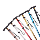 Clyine Telescopic Folding Walking Cane & Trekking Pole | Aluminum Alloy, T-Handle, Multifunction Hiking Stick