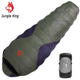 JUNGLE KING CY660 White Duck Down Mummy Sleeping Bag | 4-Season Camping, Hiking & Travel