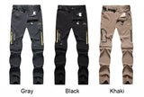 Men's Convertible Hiking Pants | Zip-Off, Quick-Dry, UPF 50, High Stretch – Sizes L to 6XL (AD083)