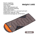MOUNTAINHIKER Waterproof Envelope Sleeping Bag | 4-Season Hollow Cotton Camping & Hiking