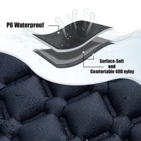 Ultralight Camping Air Mattress with Built-in Pump & Pillow – Inflatable Sleeping Pad for Backpacking, Hiking & Travel