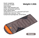 MOUNTAINHIKER Waterproof Envelope Sleeping Bag | 4-Season Hollow Cotton Camping & Hiking