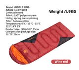 MOUNTAINHIKER Waterproof Envelope Sleeping Bag | 4-Season Hollow Cotton Camping & Hiking