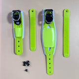 Snowboard Binding Toe Ratchet Strap | Fiberglass Ladder Tongue Buckle | Black & Cyan | S, L, 1 or 2 Sets