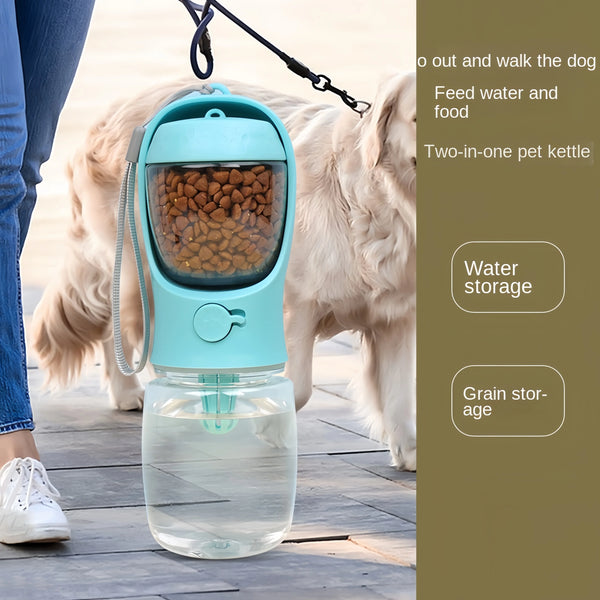 Outdoor Hiking Dog Water Bottle & Food Storage – All-in-One Trail Feeder, Portable Bowl, Leakproof Travel Gear for Adventure Dogs