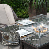 Direct Wicker Outdoor Rattan 50,000BTU Propane Gas Fire Pit Table (Table Only)