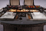 Direct Wicker Outdoor Rattan 50,000BTU Propane Gas Fire Pit Table (Table Only)