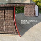 Direct Wicker Outdoor Rattan 50,000BTU Propane Gas Fire Pit Table (Table Only)