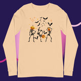 Dancing Skeleton Halloween Long sleeve T Shirt