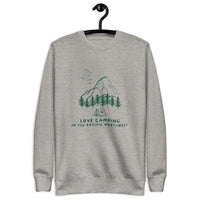 Love Camping Washington State Edition! (Unisex crew neck sweatshirt)