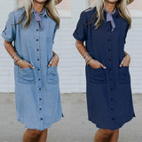 Gotta-Have-It Denim Pocket Dress - Northwest Outfitters Trading Co. 