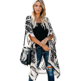 Women's Bohemian Kimono Cardigan Short Sleeve Blouse